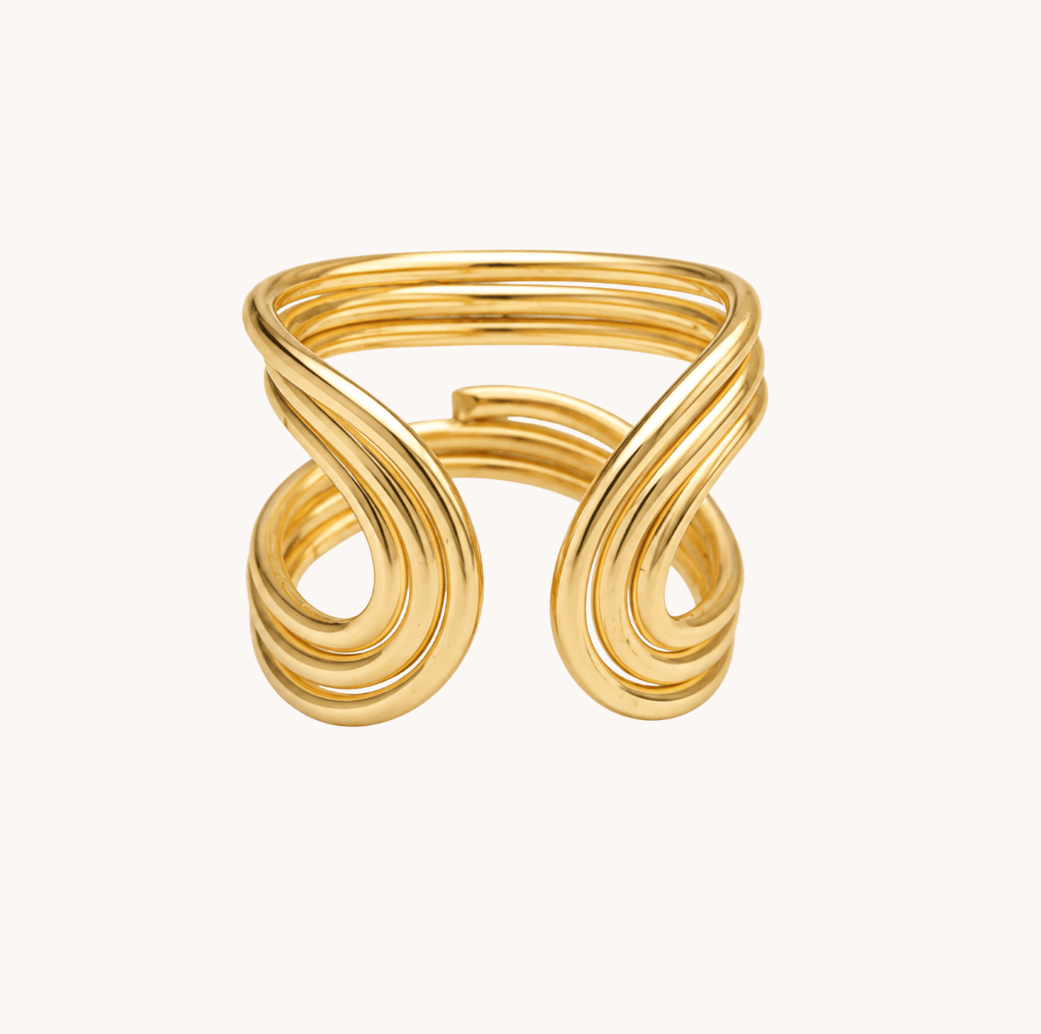 Bague boucle triple