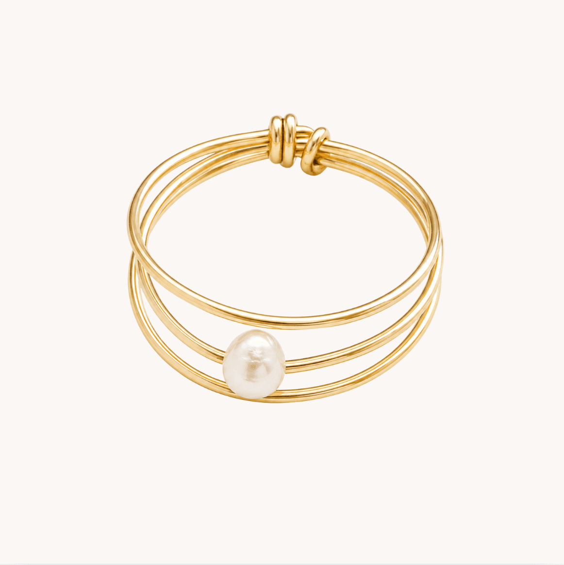 Bague mono perles d'eau douce