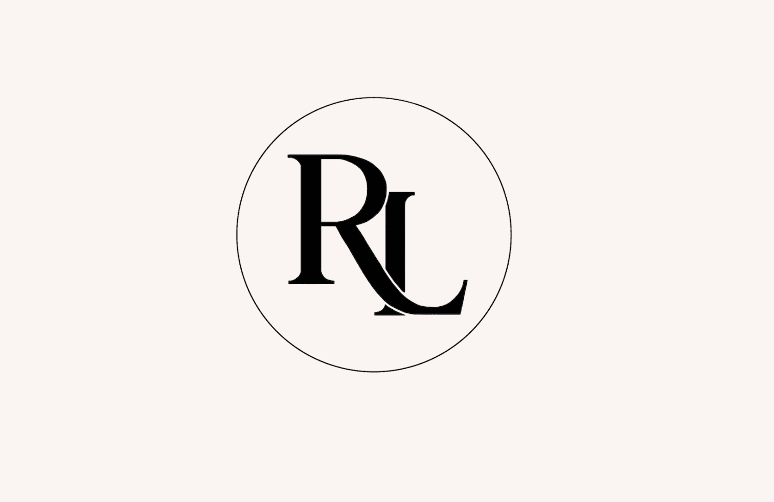 Conception du monogramme RL