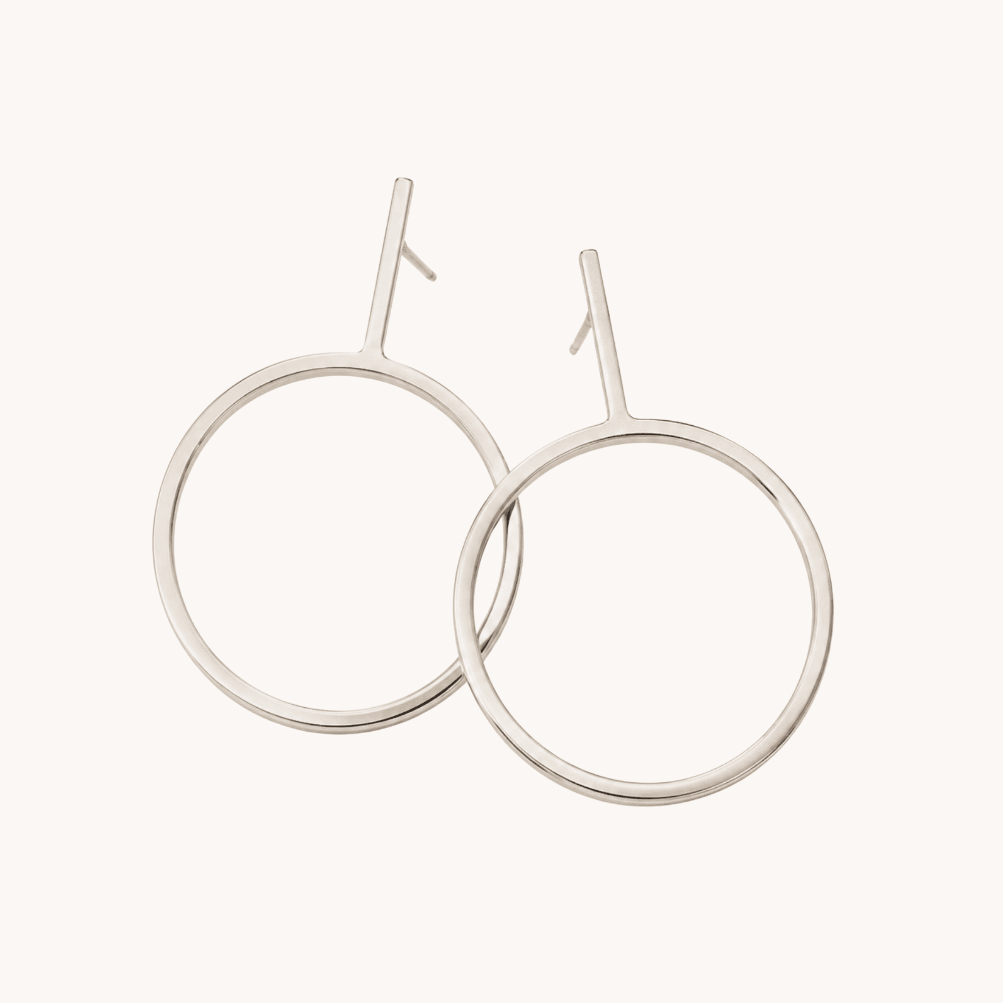 Boucles d'oreilles cercle argent