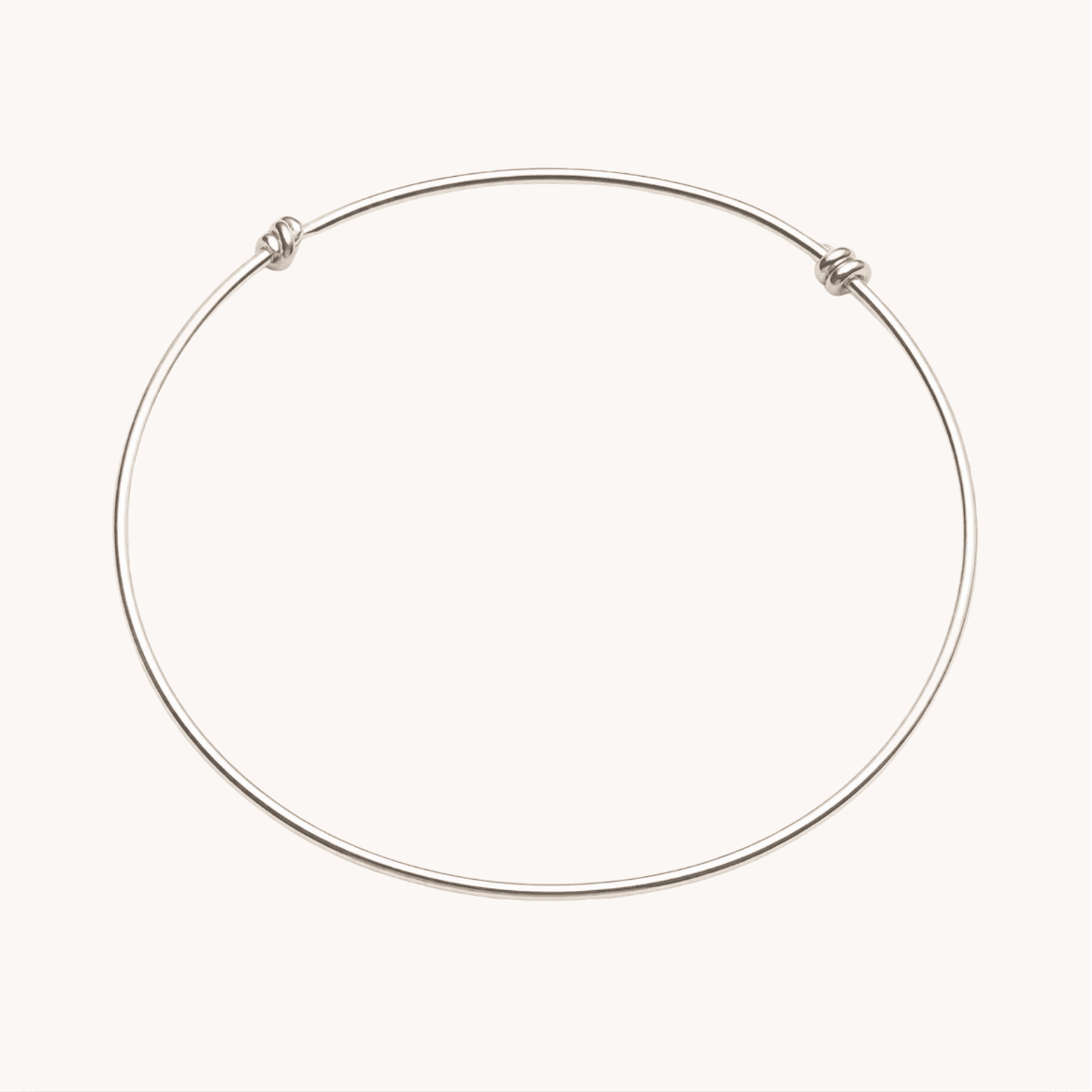 Jonc réglable argent