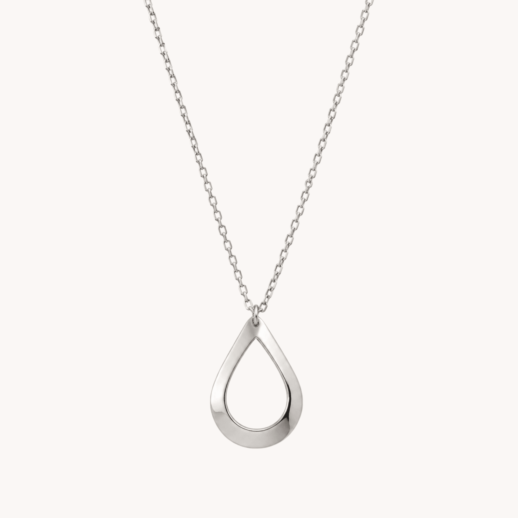 Collier goutte argent