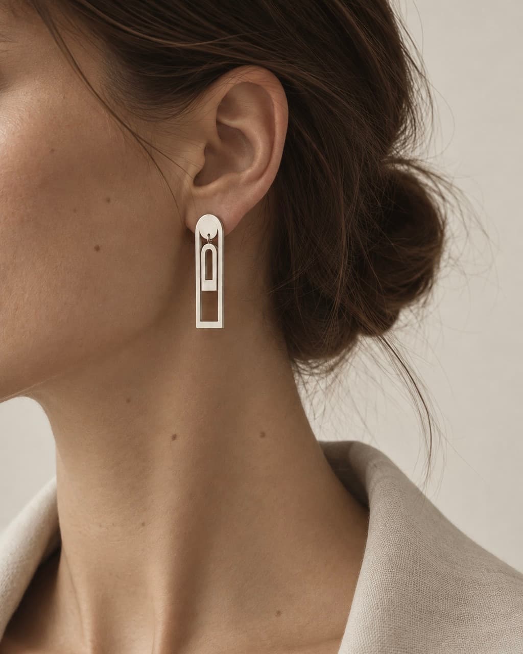 Boucles d’oreilles Arcades en argent