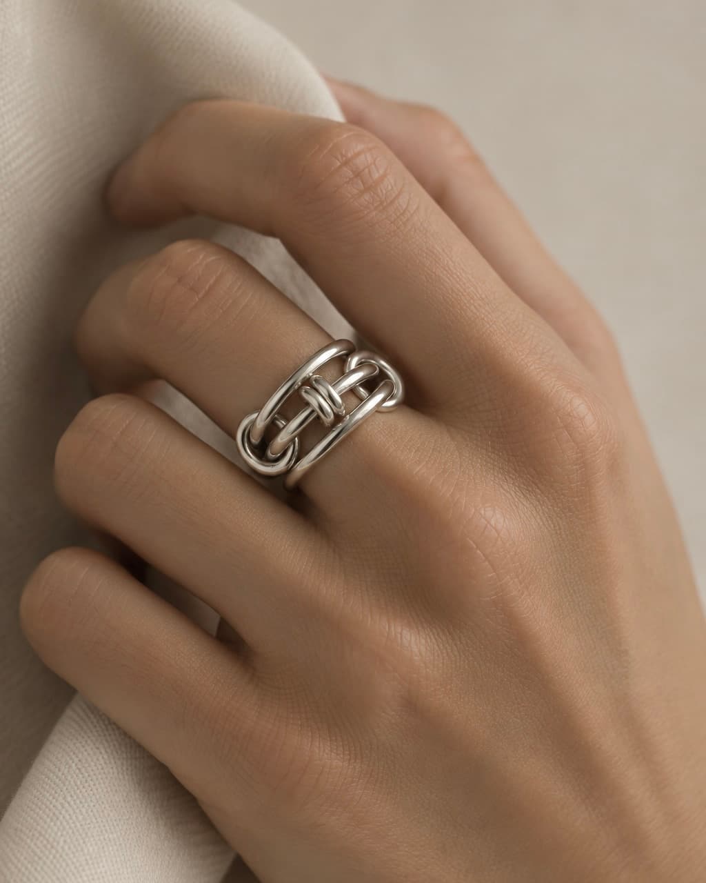 Bague Triple anneaux en argent